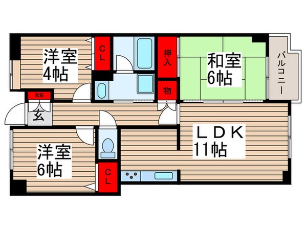 ア－クフィ－ルズ市川の物件間取画像